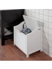 SoBuy Schuhbank in Reinweiß - (W) 35 x (H) 53 x (L) 50 cm