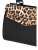 faina Women Handbag in Black Leo