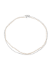 KUZZOI Halskette für Damen in silber