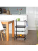 relaxdays Rollregal in Schwarz - (B)25 x (H)91 x (T)50 cm
