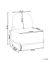 Beliani Sessel LUNDE in Beige/Schwarz - (W) 67 x (H) 81 x (L) 74 cm