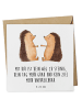Mr. & Mrs. Panda Deluxe Karte Igel Liebe mit Spruch in Weiß