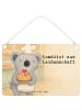 Mr. & Mrs. Panda Schild Konditor Leidenschaft Design mit Spruch in Weiß