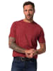 JP1880 Kurzarm T-Shirt in marsalarot