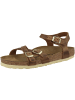 Birkenstock Sandale Kumba Geöltes Nubukleder Schmal in braun