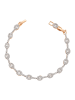 faina Women Crystal-Studded Bracelet in Rose Gold