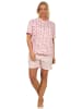 NORMANN Shorty Pyjama kurzarm Herzen - 62145 in rosa