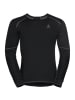 Odlo Unterhemd BL TOP Crew neck l/s ACTIVE in Schwarz