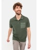 Camel Active Piqué Poloshirt aus zertifiziertem Organic Cotton in Dunkelgrün