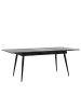 Beliani Esszimmertisch MALDON in Schwarz - (W) 90 x (H) 76 x (L) 160 cm