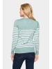 SAINT TROPEZ Strickpullover MilaSZ Gerade Passform in Blue Surf Melange