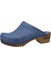 Sanita Comfortwear Clog "Wood-Chrissy Open" in Blau