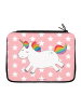 Mr. & Mrs. Panda Etui Einhorn Happy ohne Spruch in Rot Pastell