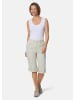 GOLDNER Kurzgröße:  Krempelbare Capri-Hose mit Funktion in sand