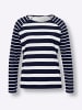 Sieh an! Streifenshirt in marine-ecru-geringelt