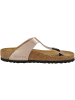Birkenstock Pantolette Gizeh Birko-Flor Metallic normal in hellbraun