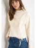 Cecil Embroidery FP Funnel Neck in Pearl Beige