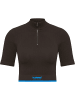 Hummel Top "Knitted Womens Zip Top" in Braun