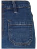 Urban Classics Urban Classics Damen Ladies Vintage Flared Denim Pants in deepblue washed