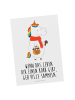 Mr. & Mrs. Panda Wanddeko Einhorn Pilz mit Spruch in Weiß