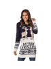 tectake Strickpullover in weihnachtlicher Farbgebung, blau