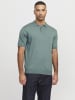 Jack & Jones Gestricktes Polo in Stormy Sea 3