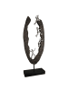 GILDE Skulptur "Succeed" in Silber/ Schwarz - H. 59 cm - B. 20 cm