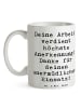 Mr. & Mrs. Panda Kaffeebecher Spruch Danke Pflegekraft mit Spruch in Weiß