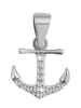 Adeliás Damen Anhänger aus 925 Silber mit Zirkonia in silber