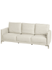 Beliani 3-Sitzer Sofa CILENS in Beige/Silber - (W) 152 x (H) 93 x (L) 73 cm
