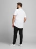 Jack & Jones Basic Plus SizeT-Shirt Kurzarm Übergrößen Shirt JJENOA in Weiß