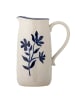 Bloomingville Krug EIMY mit blauen Blumen Ranken Kanne