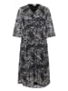 KAFFE curve Kleid KCalicia Tight fit in Black/Grey Abstract Graphic