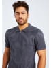 Leif Nelson Herren T-Shirt Feinstrick Polo LN-7600 in anthrazit