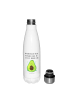 Mr. & Mrs. Panda Thermosflasche Avocado Glücklich mit Spruch in Weiß