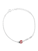 Adeliás 925 Silber Armband 14 cm mit funkelnden Zirkonia in silber