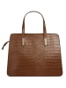 Cluty Handtasche echt Leder in cognac