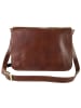 piké Messenger-Bag echt Leder in braun