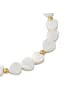 Amor Armband Edelstahl, IP gold, Perlmutt in gold