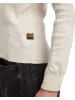 G-Star Raw 3D Biker Knit Slim Pullover whitebait/dk brick