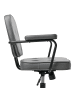Beliani Bürostuhl PAWNEE in Grau/Schwarz - (W) 62 x (H) 88 x (L) 43 cm