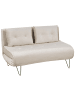 Beliani 2-Sitzer Sofa VESTFOLD in Beige/Gold - (W) 130 x (H) 81 x (L) 80 cm