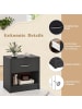 COSTWAY Nachttisch mit Schublade in Grau