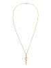 Elli Halskette 925 Sterling Silber Heilsymbol, Schlange in Gold