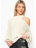 SASSYCLASSY Oversize Cut-Out Pullover in Beige