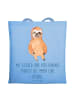 Mr. & Mrs. Panda Shopping Tasche Konflikte friedlich lösen mit S... in Sky Blue