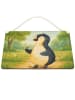Mr. & Mrs. Panda Deko Schild Pinguin Marienkäfer Design ohne Spruch in Weiß