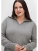 sheego Pullover in grau meliert