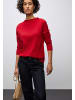 Street One Pullover mit Rollkante in Rot