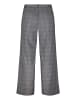 BETTY & CO Karo-Hose mit weitem Bein in Grau/Schwarz